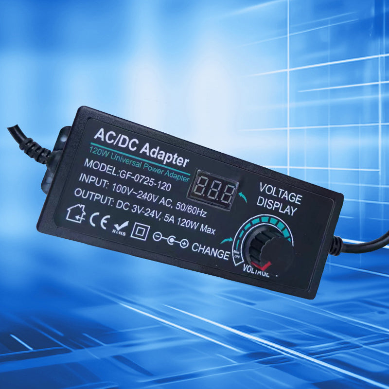 Adaptateur secteur universel AC/DC réglable 3V-24V 3A