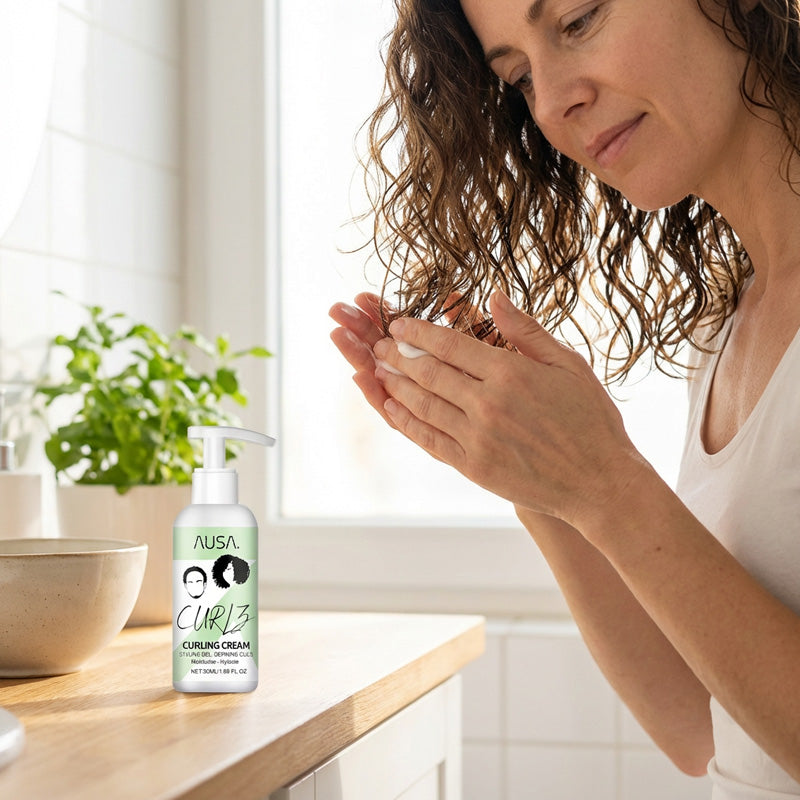 Crème coiffante définition et hydratation des boucles