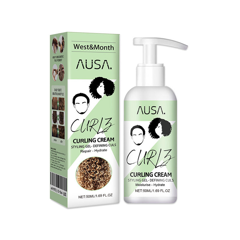 Crème coiffante définition et hydratation des boucles