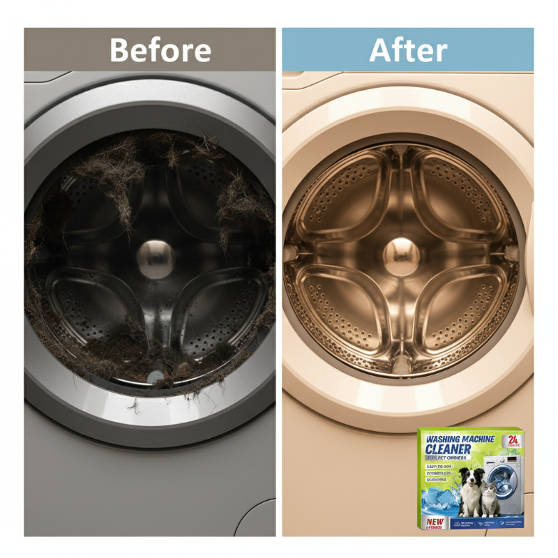 Tablettes nettoyantes pour lave-linge pour propriétaires d'animaux de compagnie