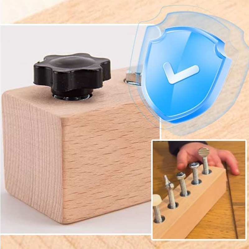 Planche Montessori en bois avec tournevis