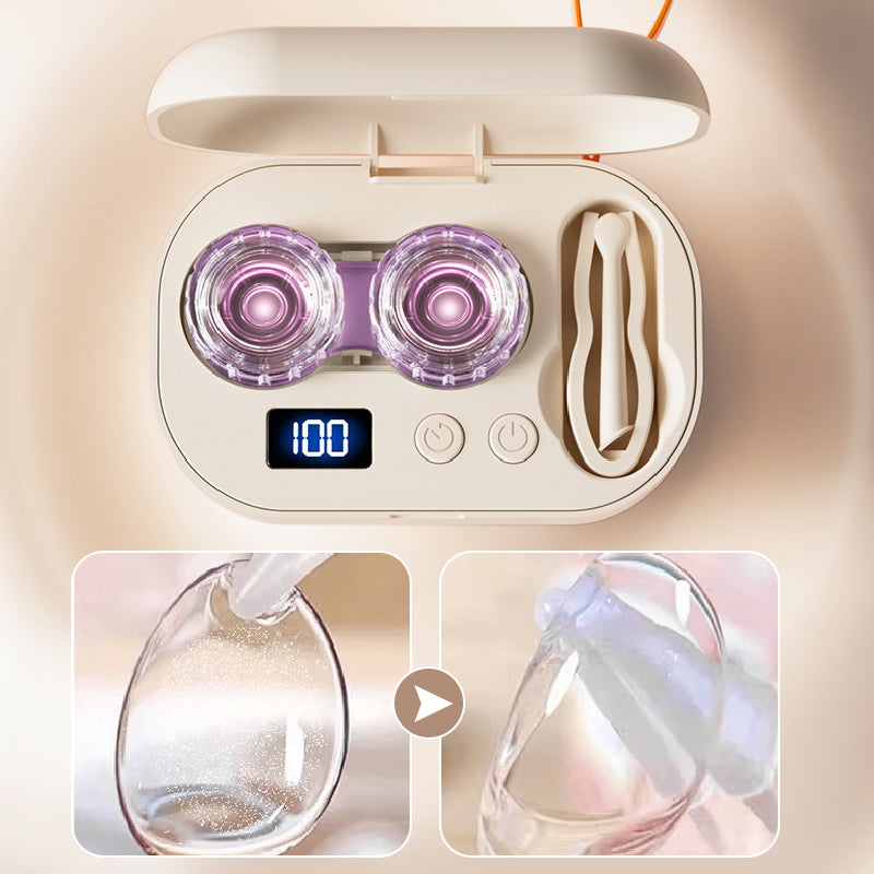 Nettoyeur de lentilles de contact à ultrasons avec minuteur