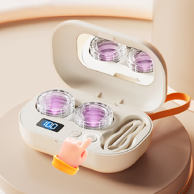 Nettoyeur de lentilles de contact à ultrasons avec minuteur