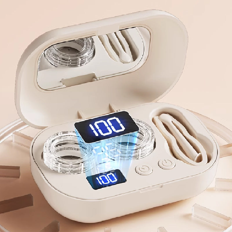 Nettoyeur de lentilles de contact à ultrasons avec minuteur