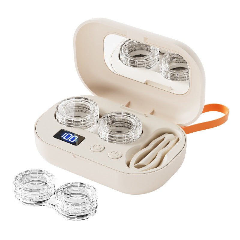 Nettoyeur de lentilles de contact à ultrasons avec minuteur