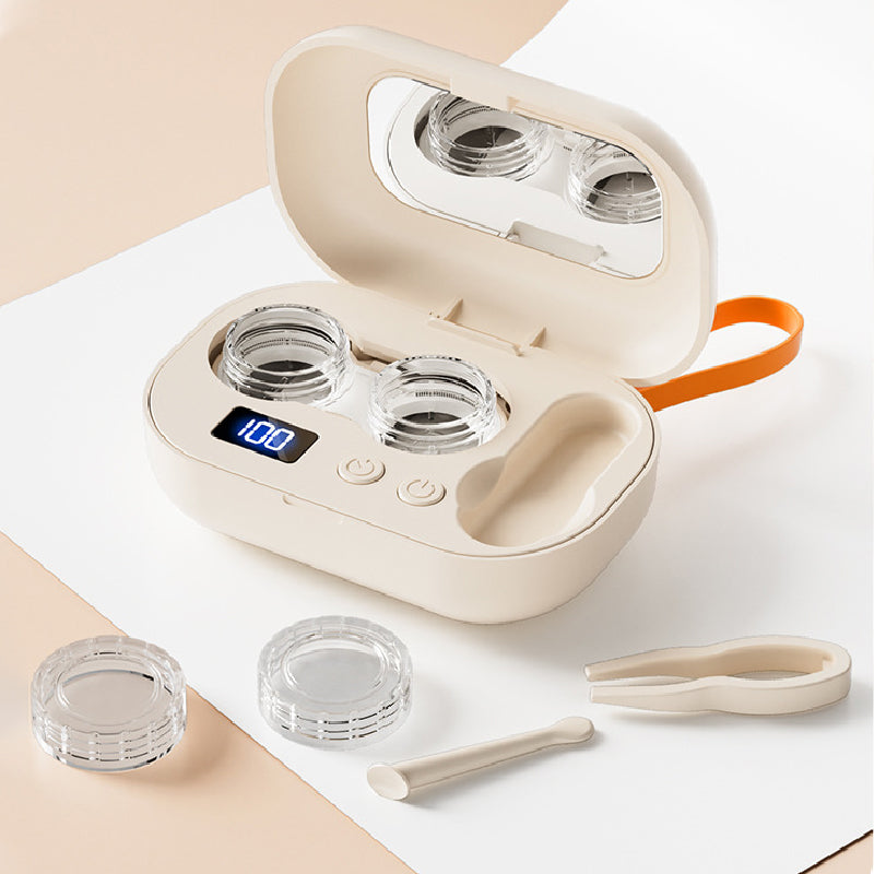 Nettoyeur de lentilles de contact à ultrasons avec minuteur