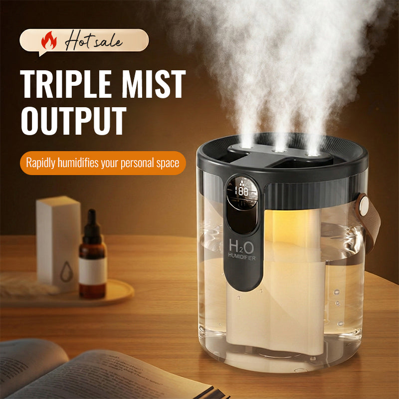 Humidificateur portable sans fil avec veilleuse