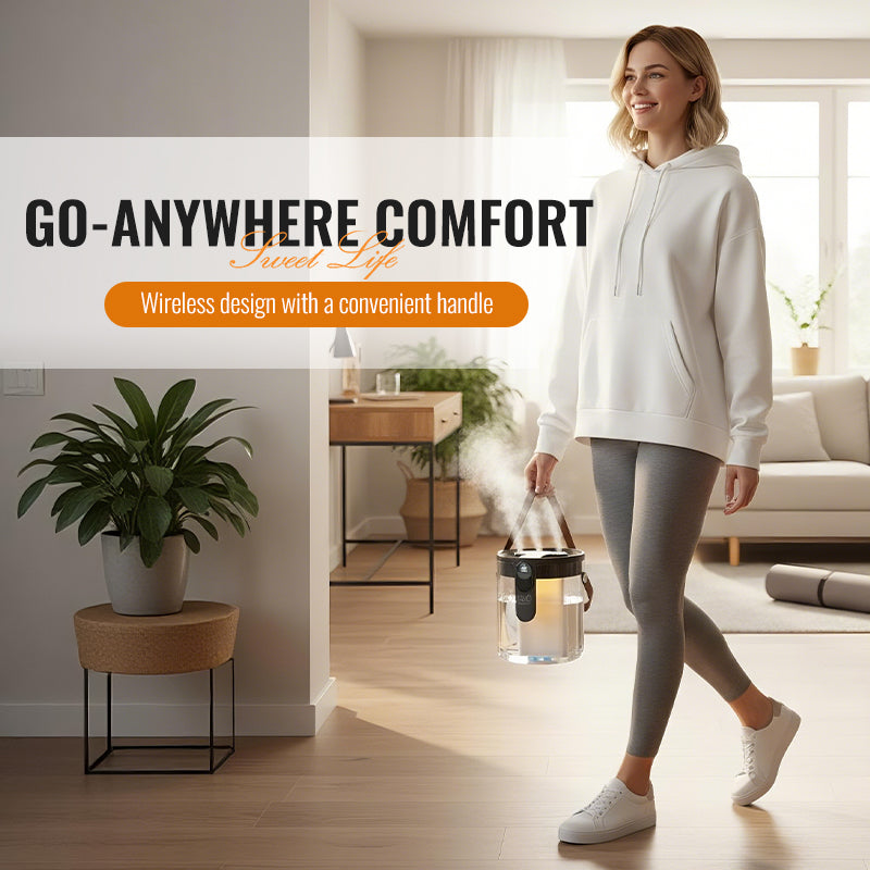 Humidificateur portable sans fil avec veilleuse
