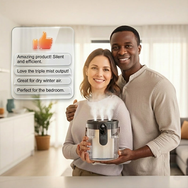 Humidificateur portable sans fil avec veilleuse