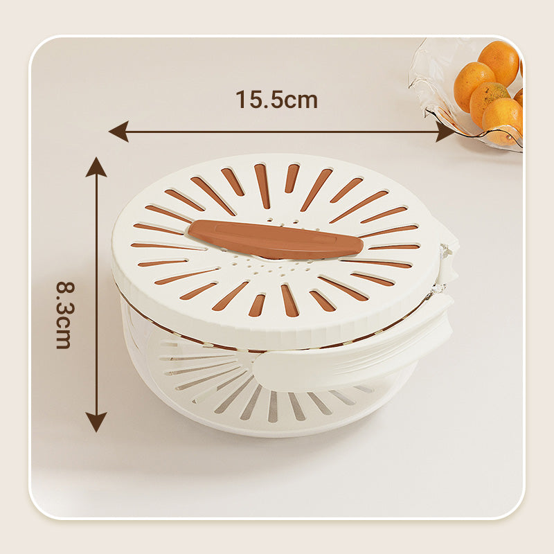 Panier égouttoir polyvalent avec couvercle