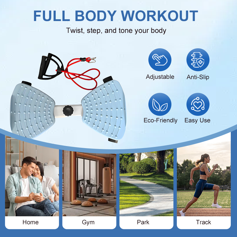 Stepper de fitness compact avec mouvement de torsion