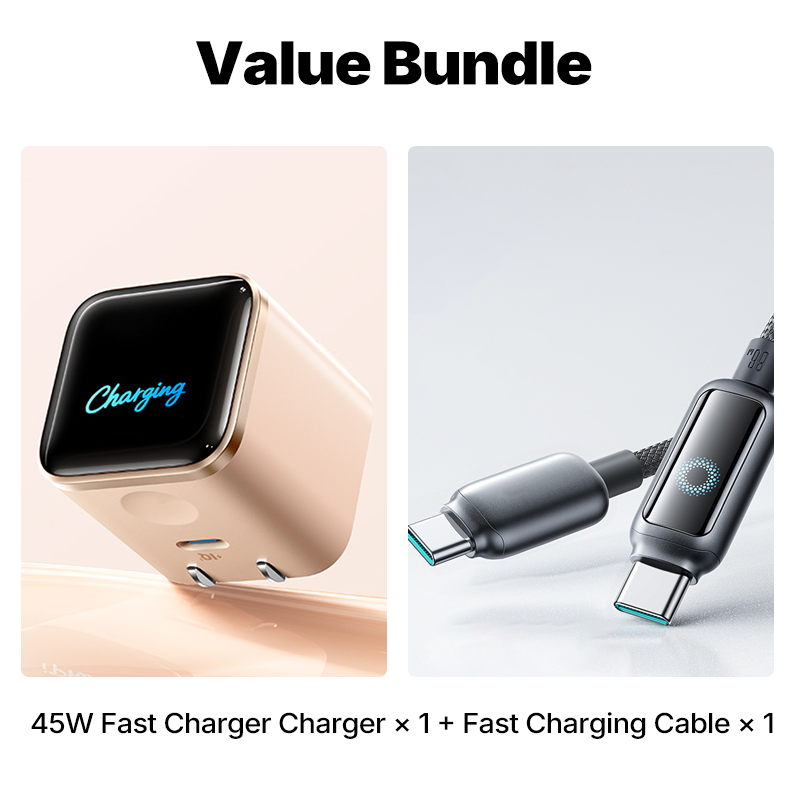 Chargeur rapide 45 W 2026 avec affichage numérique
