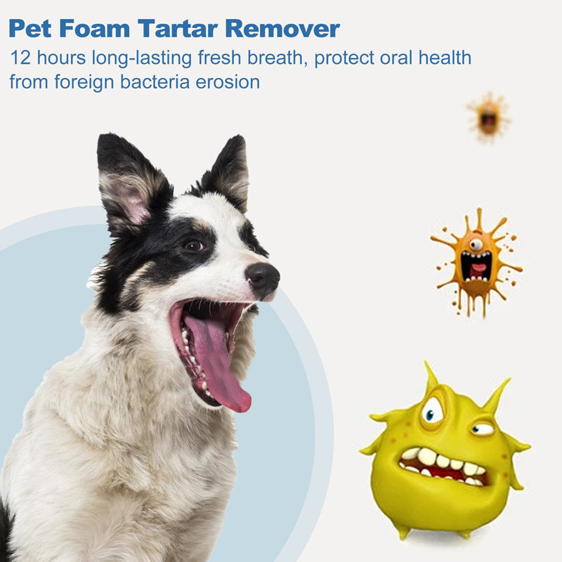 Nettoyant mousse anti-tartre buccal pour animaux