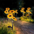 Lampes solaires imperméables tournesol – Pétales réalistes, indice de protection IP65 et éclairage automatique de 8 à 12 heures