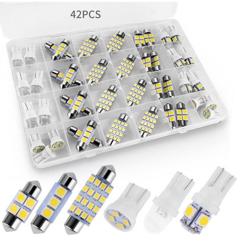 Éveil printanier : kit d'éclairage intérieur de voiture à 42 LED ultra-lumineuses - mise à niveau plug & play pour votre véhicule