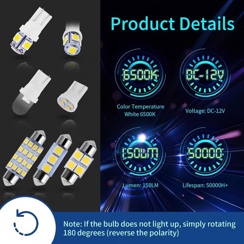 Éveil printanier : kit d'éclairage intérieur de voiture à 42 LED ultra-lumineuses - mise à niveau plug & play pour votre véhicule