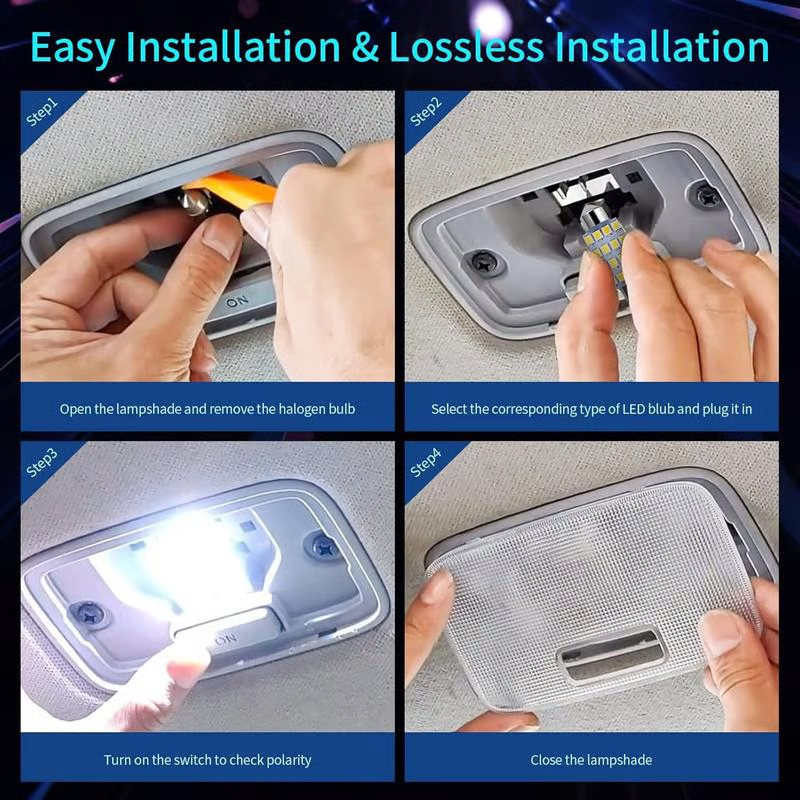 Éveil printanier : kit d'éclairage intérieur de voiture à 42 LED ultra-lumineuses - mise à niveau plug & play pour votre véhicule