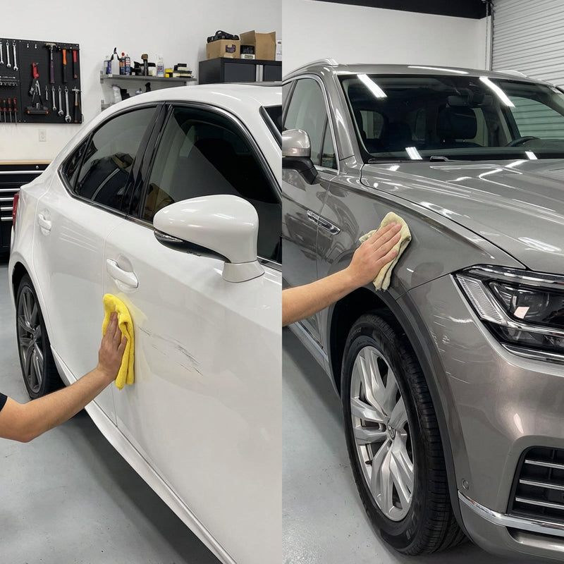 Pxcxu Cire universelle anti-rayures pour voiture – Élimine les rayures, les taches et l'oxydation, restaure également les phares !