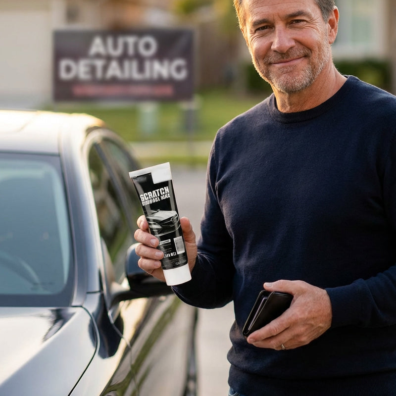 Pxcxu Cire universelle anti-rayures pour voiture – Élimine les rayures, les taches et l'oxydation, restaure également les phares !