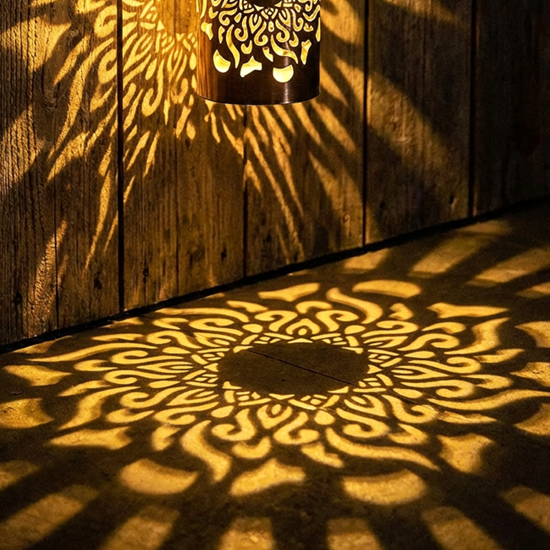 Projecteur de mandala à énergie solaire