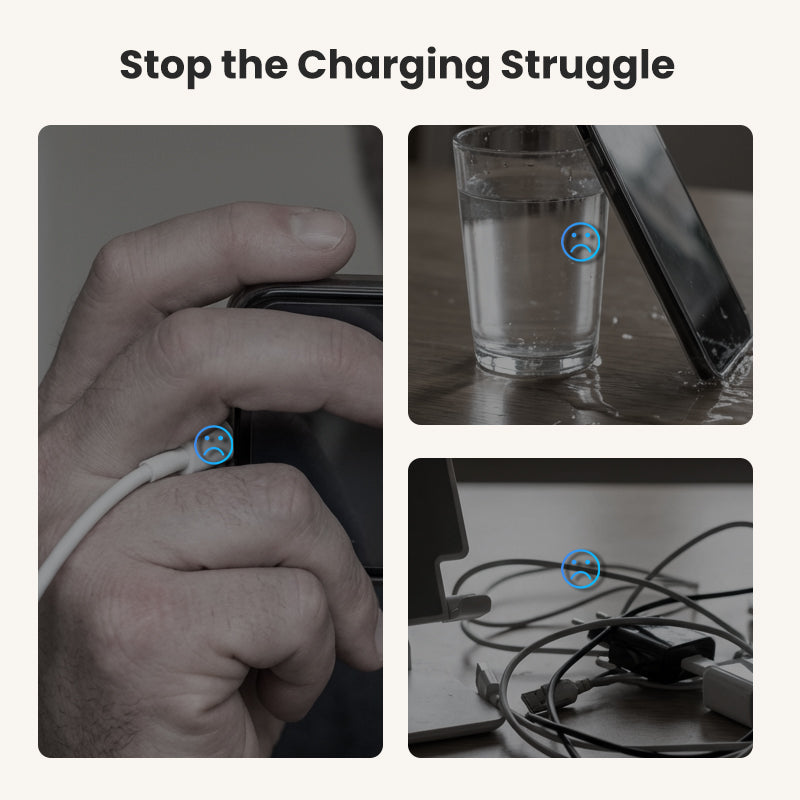 Adaptateur de charge rapide avec support de téléphone pliable à 360°