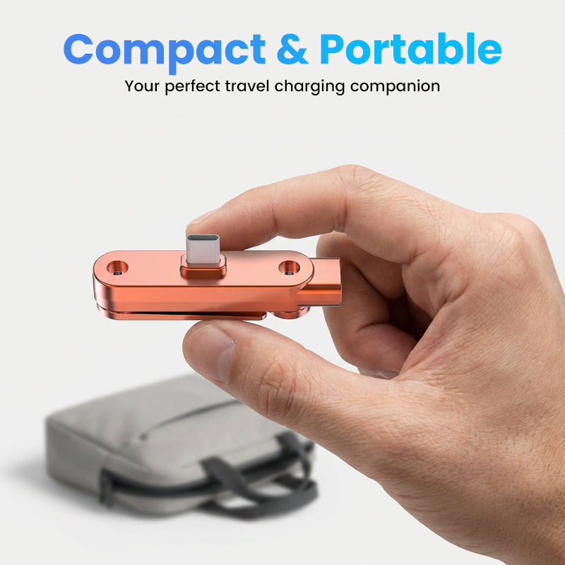 Adaptateur de charge rapide avec support de téléphone pliable à 360°