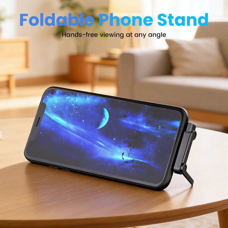 Adaptateur de charge rapide avec support de téléphone pliable à 360°