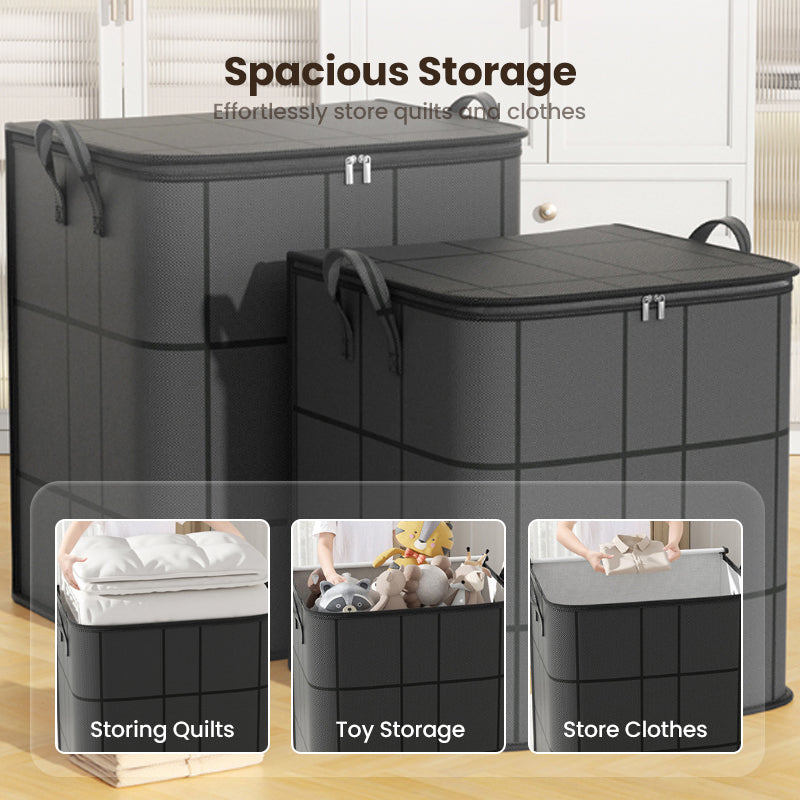 Housse de rangement anti-poussière pour couettes et linge de maison – Imperméable, gain de place et fermeture éclair sécurisée