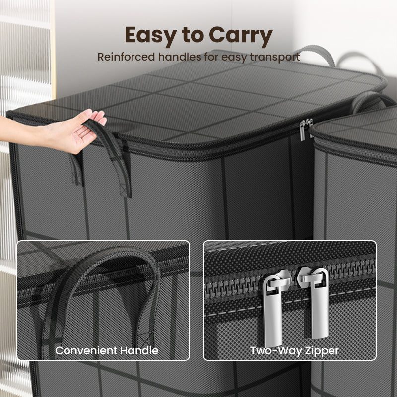Housse de rangement anti-poussière pour couettes et linge de maison – Imperméable, gain de place et fermeture éclair sécurisée