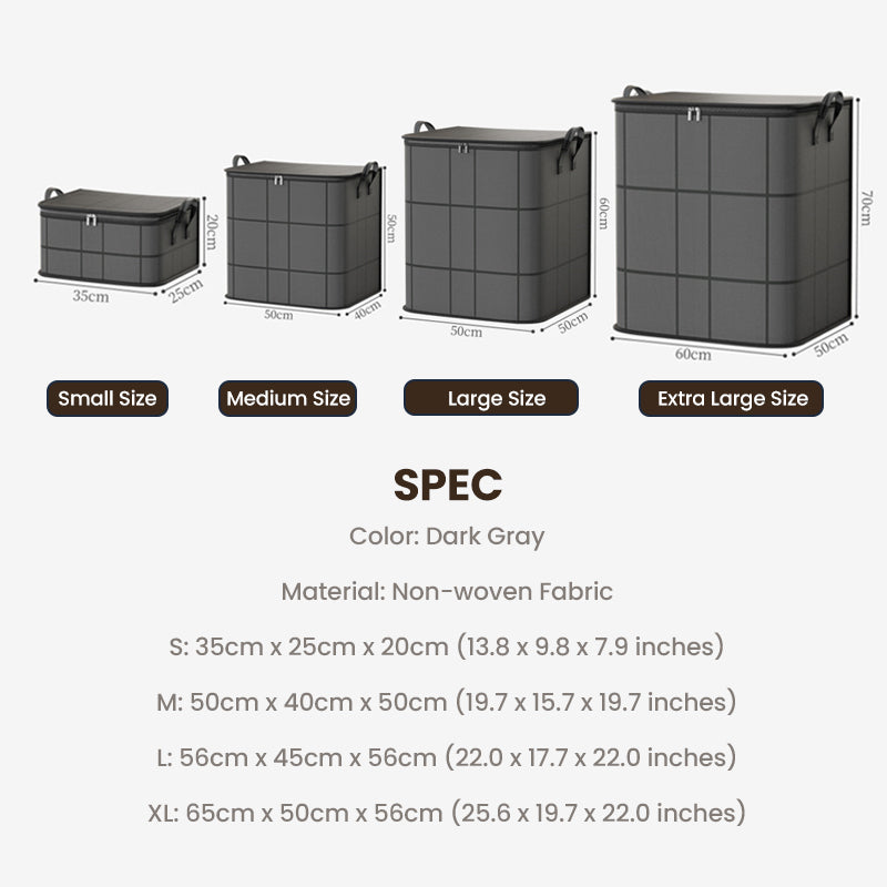 Housse de rangement anti-poussière pour couettes et linge de maison – Imperméable, gain de place et fermeture éclair sécurisée