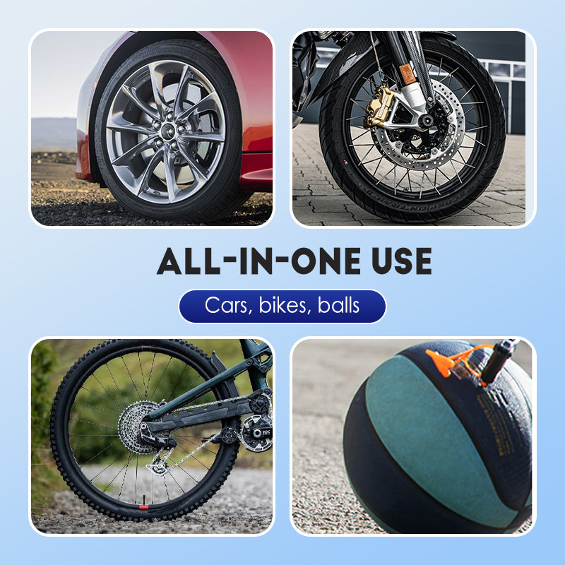 Compresseur d'air portable sans fil pour voiture avec lumière LED