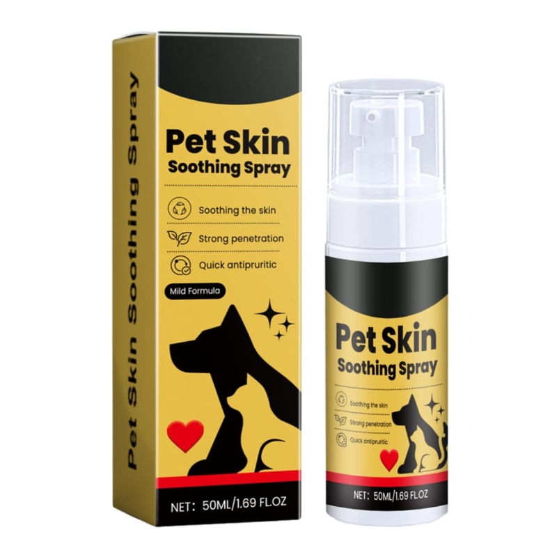 Vaporisateur apaisant pour la peau des animaux de compagnie