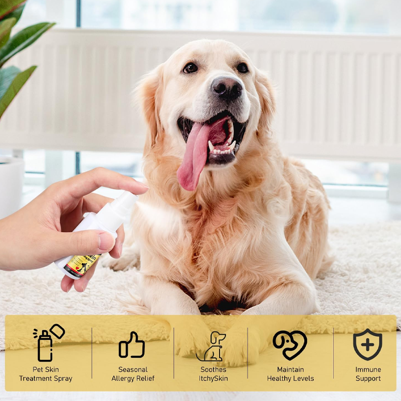 Vaporisateur apaisant pour la peau des animaux de compagnie