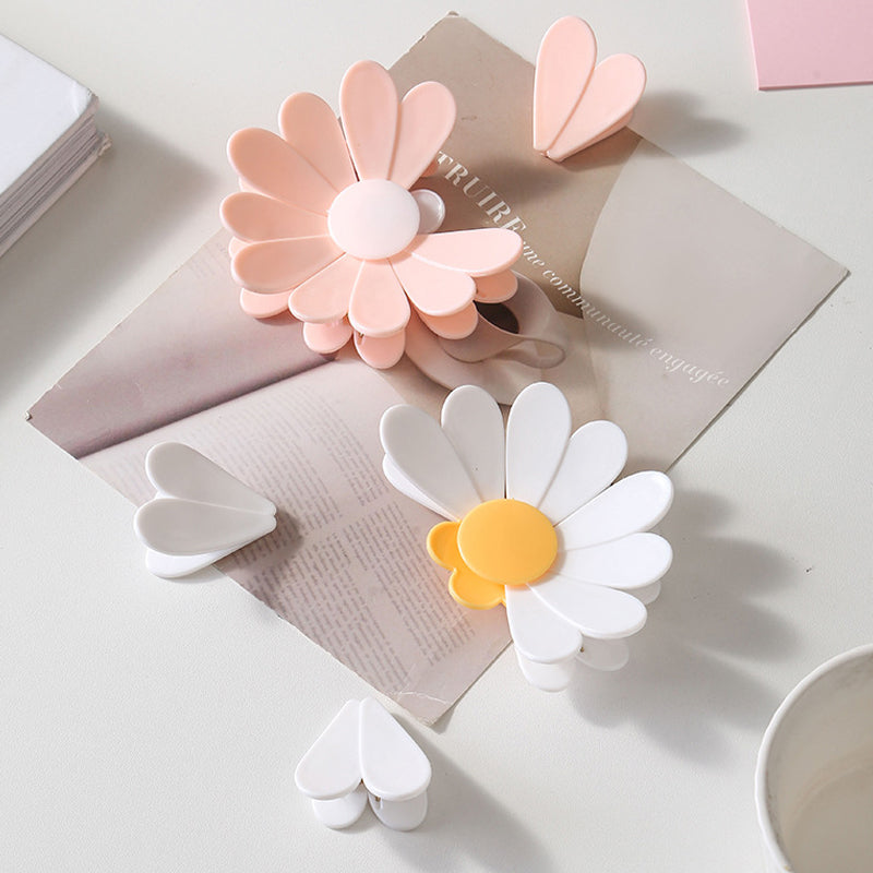 Ensemble de clips de fermeture magnétiques fleur de marguerite