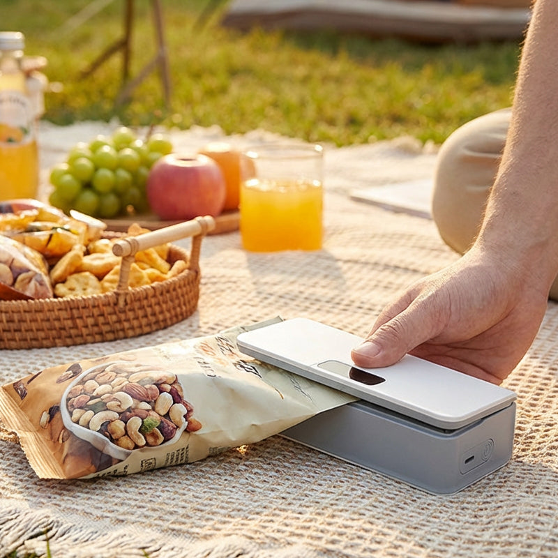 LE MINI-SOUDE-SAC 2-EN-1 ! Rechargeable USB-C, 6 niveaux de chaleur et lame coupante intégrée