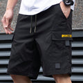 MAINTENANT ! Short Cargo Décontracté Homme avec Cordon de Serrage à la Taille – Multi-Poches, Coupe Ample & Parfait pour le Confort Quotidien