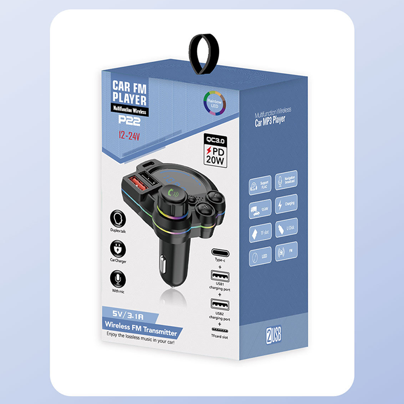 MAINTENANT ! Transmetteur FM Bluetooth double port universel pour voiture - Musique sans fil, appels mains libres et chargeur double USB