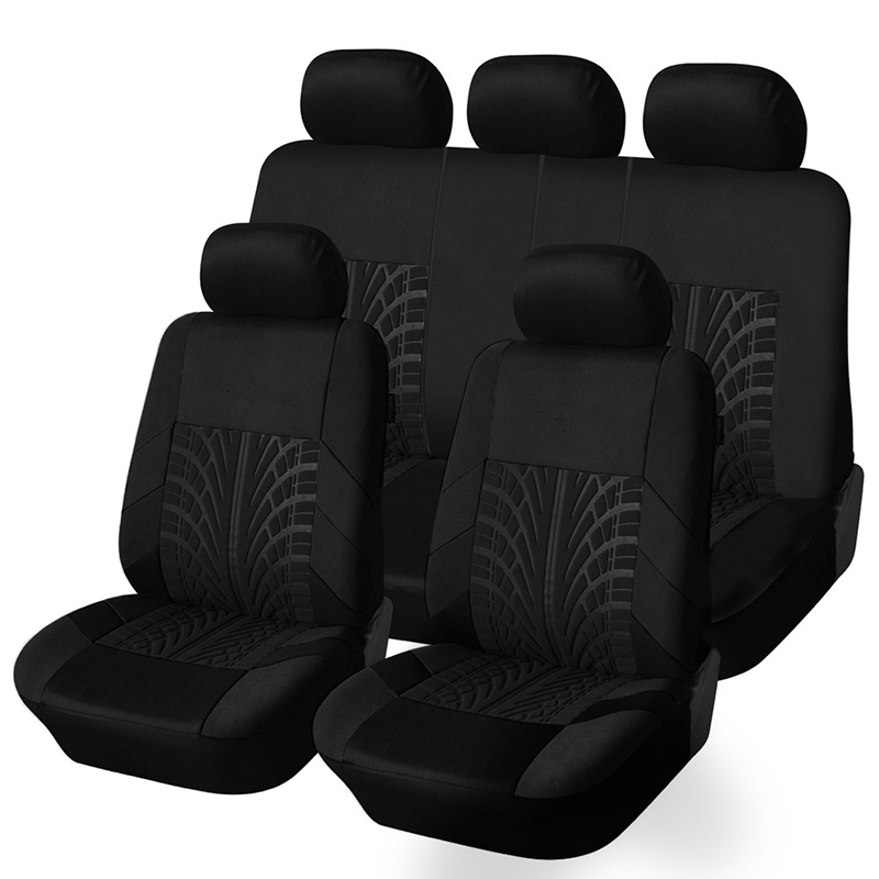 Housses de Siège de Voiture pour 5 Sièges Universelles, Protections de Siège Avant et Arrière de Voiture en Tissu Respirant, Compatibles Airbag, Protection Complète, Convient à la Plupart des Voitures et Camions