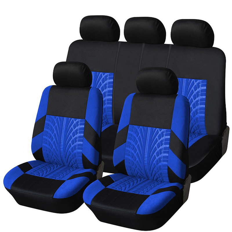 Housses de Siège de Voiture pour 5 Sièges Universelles, Protections de Siège Avant et Arrière de Voiture en Tissu Respirant, Compatibles Airbag, Protection Complète, Convient à la Plupart des Voitures et Camions