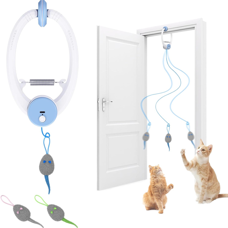 Jouets interactifs pour chats d'intérieur à suspendre à un crochet