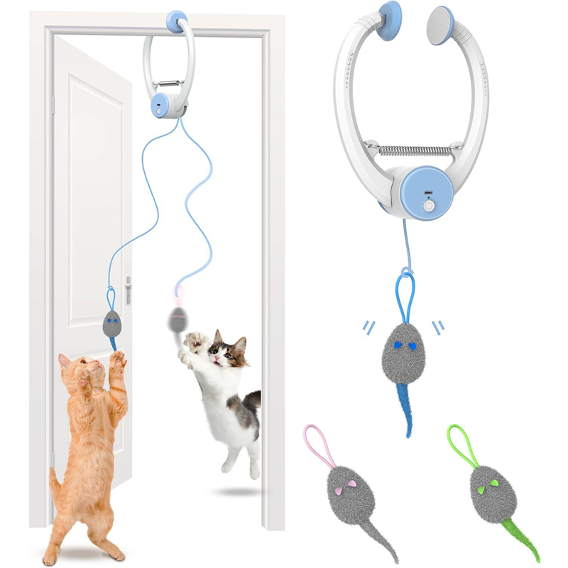 Jouets interactifs pour chats d'intérieur à suspendre à un crochet