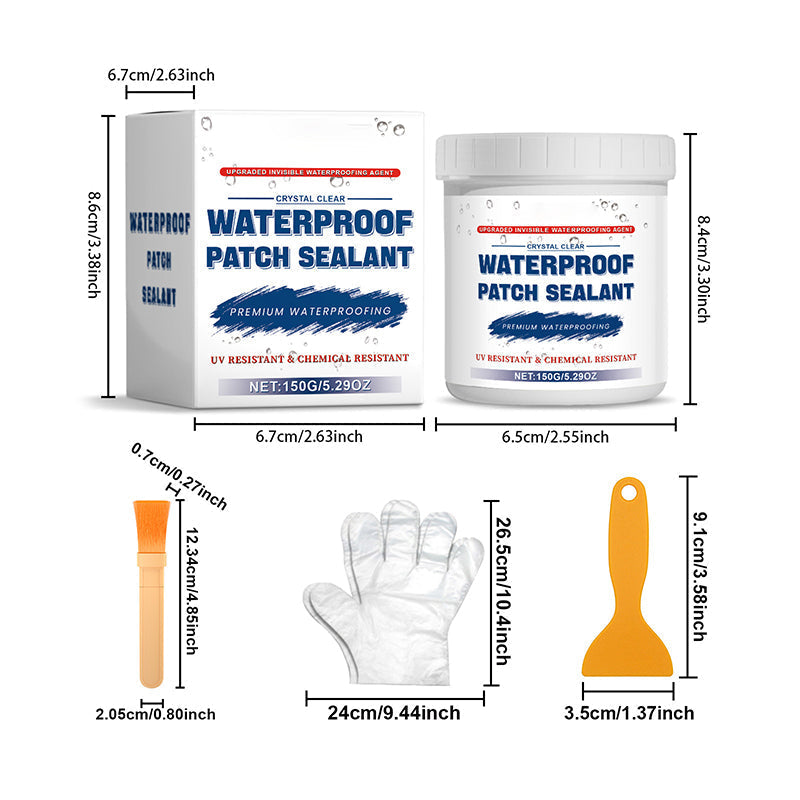 Mastic d'étanchéité transparent et étanche – Anti-fuite, outils inclus