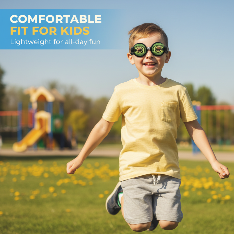 Lunettes clignotantes amusantes pour enfants à ficelle