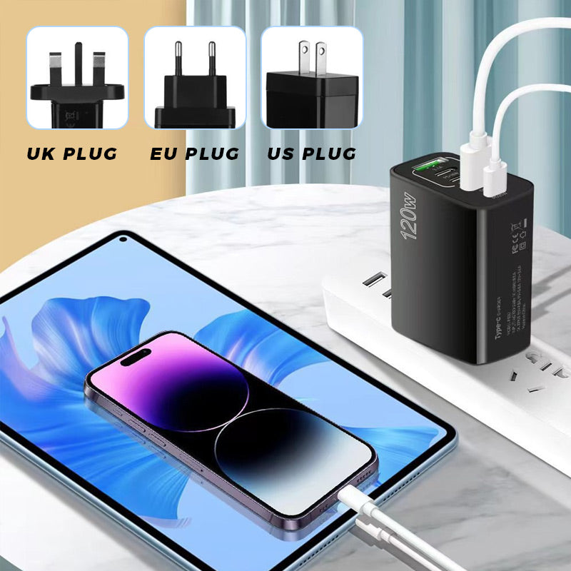 Chargeur rapide 120W avec 5 ports