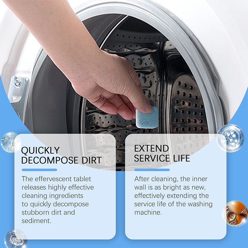 Tablettes nettoyantes puissantes pour lave-linge - Nettoyage rapide