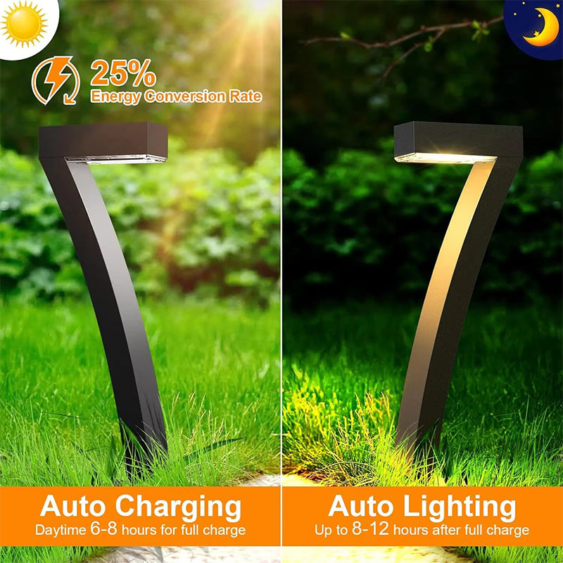 Lampes solaires de jardin créatives et étanches