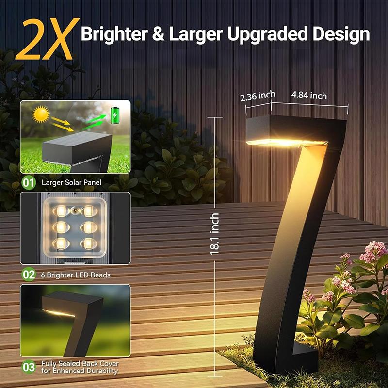 Lampes solaires de jardin créatives et étanches
