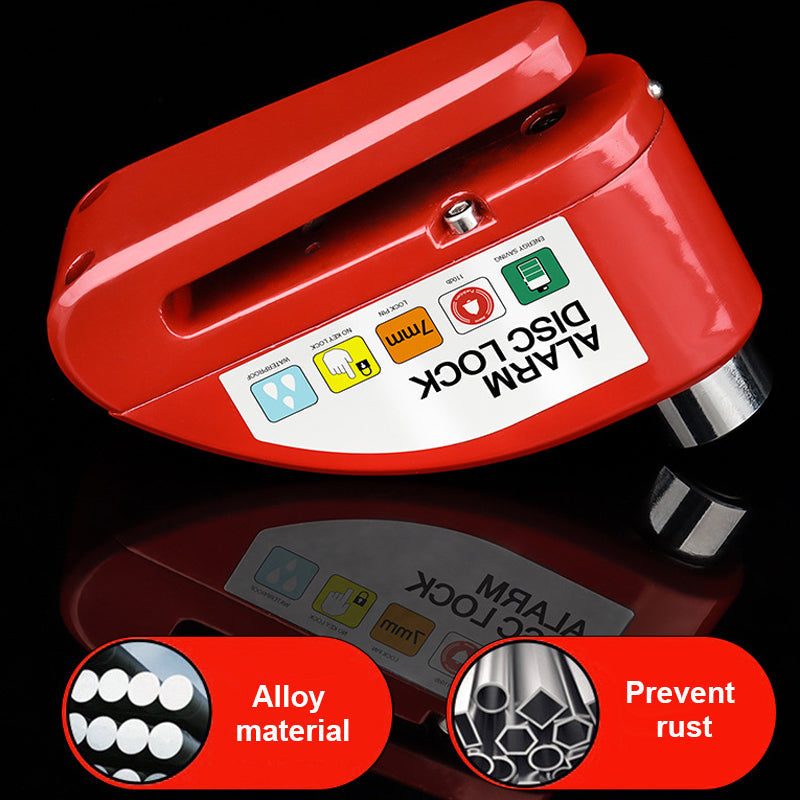 Antivol bloque-disque avec alarme pour motos