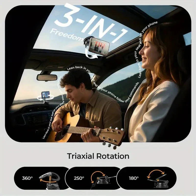 Support de Téléphone de Voiture Magnétique Pliable Pxcxu – Aimant Super Puissant, Inébranlable !