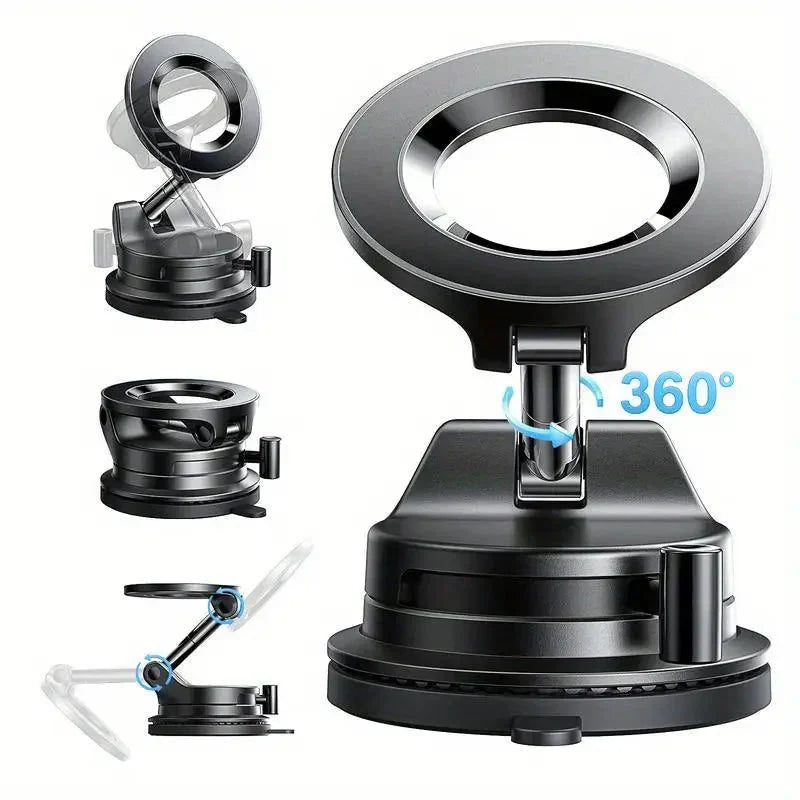 Support de Téléphone de Voiture Magnétique Pliable Pxcxu – Aimant Super Puissant, Inébranlable !